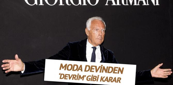 Armani tasarımlarında gerçek kürk kullanmayacak!