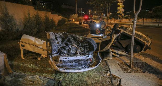 Başkentte trafik kazası: 1 ölü, 2 yaralı