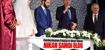 Cumhurbaşkanı Erdoğan ve Başbakan Yıldırım nikah şahidi oldu