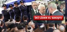 Peres’in cenazesine Abbas da katıldı