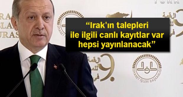 Cumhurbaşkanı Erdoğan’dan Irak Başbakanı İbadi’ye Başika yanıtı