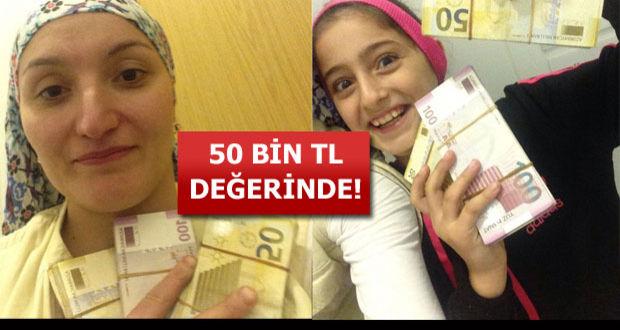 Minibüs beklerken 50 bin TL para buldular