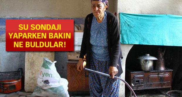 Su sondajı yaparken metan gazı buldular