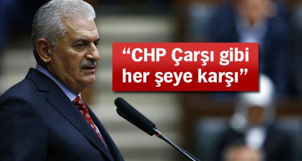 Başbakan Yıldırım CHP’ye yüklendi: Çarşı gibi herşeye karşılar!