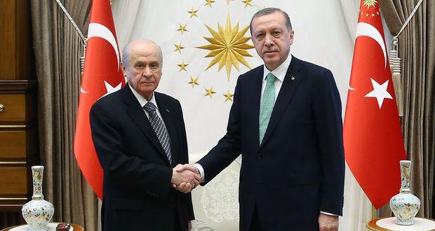 Cumhurbaşkanı Erdoğan, Devlet Bahçeli ile görüştü